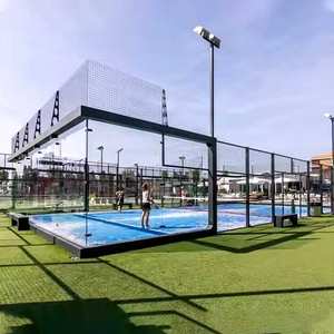 15 मिमी टर्फ के साथ बिक्री के लिए आयातित पैनोरामिक पैडल टेनिस कोर्ट पैडल टेनिस कोर्ट - Product Image 2