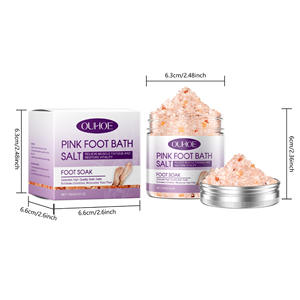 Sel de bain pour pieds de spa rose Ingrédients naturels nettoyage en profondeur exfoliation douce hydratante - Product Image 1