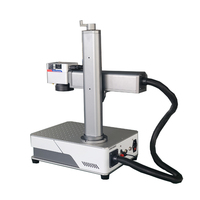 Machine de marquage au laser à fibre mini de bureau, machine de gravure automatique tout-en-un pour le métal et le plastique, gravure au laser