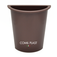Vas Bunga Dinding Plastik Gaya Eropa Multi-Warna COMIL PLAST Kualitas Prima 14x6x17 cm Pengganti Dewasa