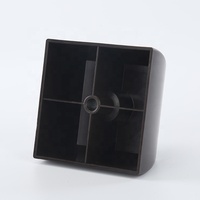 Pieds de meubles carrés réglables en plastique noir moderne pour tables, chaises, salles de bain, écoles, gymnases, escaliers, armoires extérieures