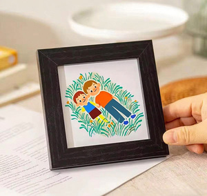 Cá nhân handmade thân thiện với môi bé khung Set cá nhân DIY Nursery tường tăng trưởng câu chuyện phòng trưng bày bằng gỗ khung hình - Product Image 3