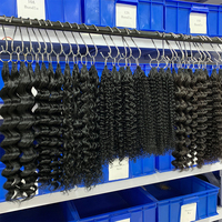 Cheveux humains 100% naturels vierges Remy bruts, qualité supérieure, doublement étirés, bouclés birmanes, provenant d'un seul donneur, pour tressage en vrac, pour dropshipping