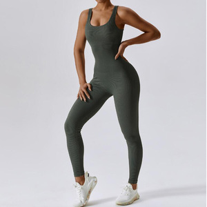 Rnshanger ชุดจั๊มพ์สูทสำหรับผู้หญิงชุดหมีขาสั้นชุดติดกันแนวสตรีทแฟชั่นชุดเล่นกีฬาฟิตเนสชิ้นเดียว - Product Image 3