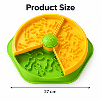Bol interactif pour animaux de compagnie en plastique ABS durable, rotatif, à alimentation lente, pour chat et chien, distributeur de friandises