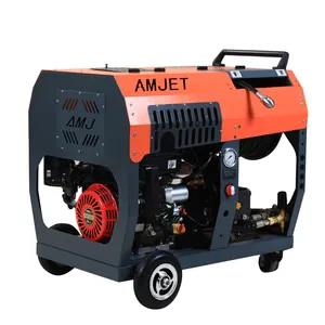 AMJ 180bar 45lpm, boru hattı temizlemeyi kolaylaştıran benzinli yüksek basınçlı kanalizasyon temizleme makinesi için kullanılabilir