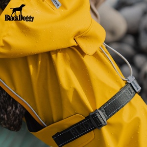 디자이너 애완 동물 의류 봄 여름 노란색 대형 개 폴리에스터 비옷 비바람에 견디는 독일 포인터 - Product Image 5