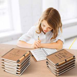 Cuaderno Personalizado para Profesores y Estudiantes, Bloc de Notas de Papel Kraft con Espiral, Regalos de Cuadernos y Bolígrafos - Product Image 4
