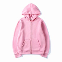 Sweat-shirt à capuche personnalisable avec logo, couleur unie, vêtements de sport, haut zippé pour hommes et femmes, vente en gros