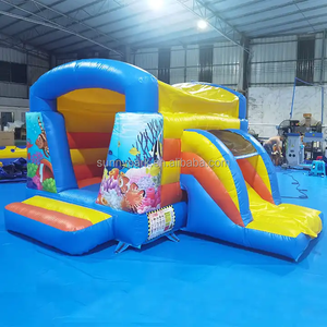 Nàng tiên cá chủ đề <span class=keywords><strong>Inflatable</strong></span> nhà trả lại trẻ em Jumper <span class=keywords><strong>Bouncer</strong></span> Combo <span class=keywords><strong>bouncy</strong></span> lâu đài <span class=keywords><strong>bouncy</strong></span> lâu đài trượt Combo để bán - Product Image 3