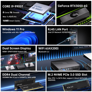 El más nuevo Mini PC de 9. ª generación, RTX3050 de Juego de 2. ª generación, con RTX3050, Mini PC de oficina, 32GB de RAM, NVME, SSD, 1TB, Mini ordenador de escritorio para jugadores - Product Image 2