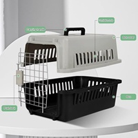 Cages pour animaux de compagnie modernes - Niche pour chien portable pour intérieur/extérieur et utilisation en voiture avec trous de ventilation, séparateurs et cadre en acier inoxydable (Marron 2500g Tout compris)