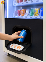 Distributeur automatique de boissons réfrigérées à écran tactile, 6 niveaux, 9 compartiments, distributeur en spirale pour centre commercial, école, bureau