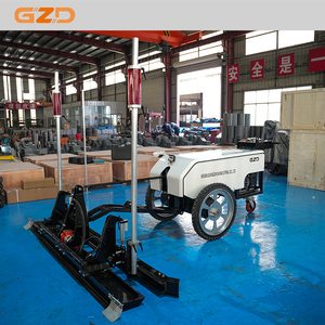 Machine de nivellement de sol en béton GZD Road Machinery, quatre roues, automatique, laser, vibrante, pour le lissage des sols - Product Image 2