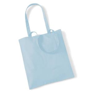 Sac fourre-tout en coton 100% Promo Shopper, bleu pastel, taille unique, usage promotionnel décontracté - Product Image 1