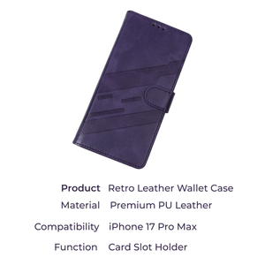<span class=keywords><strong>Funda</strong></span> Tipo Cartera Multifuncional con Ranuras para Tarjetas, de Cuero PU, para <span class=keywords><strong>iPhone</strong></span> 11, 12, 13, 14, 15, 16, 17, Gran Venta - Product Image 5