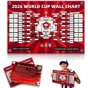Póster con el Programa de <span class=keywords><strong>Partidos</strong></span> de la Copa <span class=keywords><strong>Mundial</strong></span> de Fútbol 2026, Tela Decorativa para Fiestas de Clubes Deportivos, Accesorios para Crear Ambiente - Product Image 1