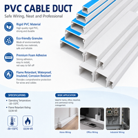 Assortiment de gaines de câblage en PVC industriel pour l'installation électrique et le câblage d'équipements