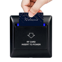 Interrupteur pour carte-clé d'hôtel encastré 86x86mm, taille standard, économiseur d'énergie pour installation murale en chambre d'hôtes