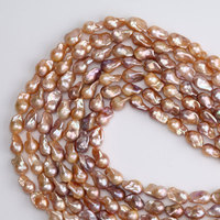 Perles de culture d'eau douce baroques naturelles pour la fabrication de bijoux - Violet