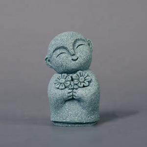 หินทรายสีเขียวสุดสร้างสรรค์รูปปั้นพระขนาดเล็กของตกแต่งสวนสไตล์เซนของตกแต่งตู้ปลา<span class=keywords><strong>บอน</strong></span><span class=keywords><strong>ไซ</strong></span>ประดับภูมิทัศน์ขนาดเล็กสำหรับใส่ชาสัตว์เลี้ยง - Product Image 2