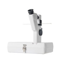 Lentimètre manuel CP-1B avec base de serrage métallique réglable, instrument optique portable blanc Aist Optics