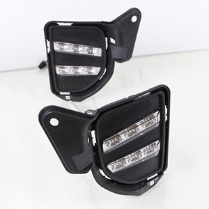 <span class=keywords><strong>ไฟ</strong></span>เดย์ไลท์ LED สำหรับรถยนต์ พร้อมรีเลย์กันน้ำ สำหรับ Toyota Hiace ปี 2014 2015 2016 2017 2018 พร้อมไฟเลี้ยวสีเหลือง 12V - Product Image 3
