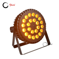 Projecteur LED Slim 24 x 18W RGBWA+UV 6-en-1 avec châssis en aluminium pour concerts, scènes et DJ