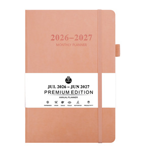 Agenda scolaire personnalisé 2027 bilingue, hebdomadaire, A5, en cuir PU, pour la gestion du temps, 384 pages - Product Image 6