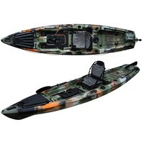 Pédale De pêche simple Kayak De Mer, vente en gros, siège unique en plastique canoë Kayak Kajak pédale Kayakdrove, 12.5