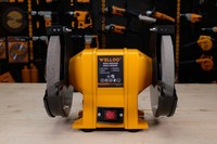 Meuleuse d'atelier industrielle 250W, roue de 200 mm, machine à meuler à double roue pour l'affûtage des métaux