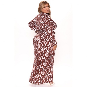 Vintage Hong Kong Style Mid Length Long Sleeved <b>Dress</b> With Wrap up Lace up Waist Print <b>Dress</b>. - Product Image 5