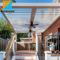 Kit de supports de pergola de tenture murale en métal étanche de toit de persienne motorisée en Chine 4x4