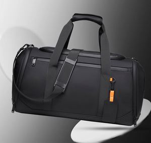 Sac de sport de grande capacité avec logo personnalisé, sac de week-end, sac de voyage imperméable, sac de voyage portable avec fermeture éclair pour homme et femme - Product Image 6
