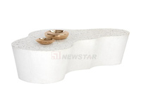 Newstar Table basse en forme de nuage nordique, meubles de salon de luxe, Table basse moderne en marbre, ensemble de Table basse en travertin
