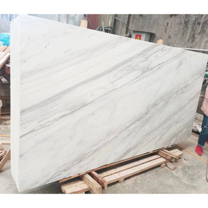 Goldtop Stone's ODM/OEM Volakas White <b>Marble</b> Slabs Polished Finish Modern Waterproof for Kitchen Countertops Hotel Flooring Wall - Product Image 3
