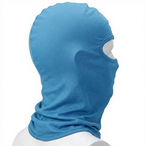 Balaclava bleue entièrement ornée de strass, imprimée par transfert thermique, couvre-visage complet, unisexe, adulte, respirante, imperméable, en polyester - Product Image 3
