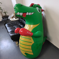 Dinosaure gonflable personnalisé en PVC, sac de frappe dinosaure pour enfants, poupée de frappe gonflable