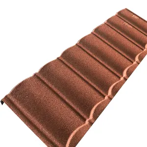 All Kinds of Best Quality Roofing Materials Color Stone Coated Metal Roof Tiles Color Stone Metal Tile