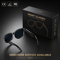 Lunettes intelligentes M89 AI avec caméra 800W, enregistrement photo et vidéo, assistant vocal, traduction linguistique, lecture de musique, appels, bouton tactile