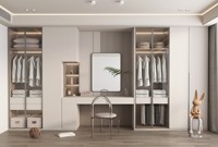 Armoire de luxe en bois Lesso Home + armoire en aluminium, organisateurs de placards pour armoire, armoire coulissante avec miroir