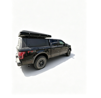 Coque de camping-car en aluminium pour camion, lit rigide rétractable avec boîte de rangement sur le toit, compatible avec Ford F-150 FX4 Crew Cab