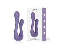 WINYI Vibrateur en forme de U personnalisé, nouveau modèle 2023, vente en gros OEM ODM, jouet sexuel pour adultes à double tête, vibrateur pour couple, vibrateur pour point G
