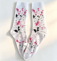 Chaussettes de sport en polyester personnalisées avec impression sérigraphique, design unisexe pour jeunes et adultes. Support pour la personnalisation du logo et du motif OEM/ODM pour le printemps