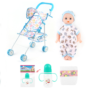 Produit tendance Poupée bébé nouveau-né garçon mignon de 14 pouces avec jouet en métal pour poussette - Product Image 2