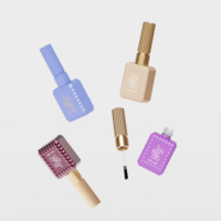Bouteille en verre carrée vide de 15 ml pour vernis à ongles, personnalisable, en gros, pour cosmétiques et vernis gel