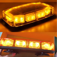Bande lumineuse LED ambrée rechargeable, contrôlée par application, IP65, pour tout-terrain, barre lumineuse de sécurité magnétique, DC12-24V, 8 fonctions, certifiée ECE R65/CE