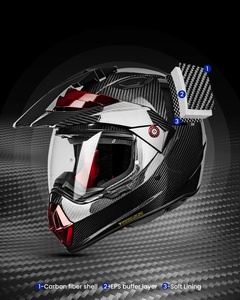 Ilm sợi carbon <span class=keywords><strong>Snell</strong></span> m2020d full mặt xe máy phiêu lưu Mũ bảo hiểm tự động xe thể thao kép off-road Mũ bảo hiểm mô hình L13 - Product Image 3