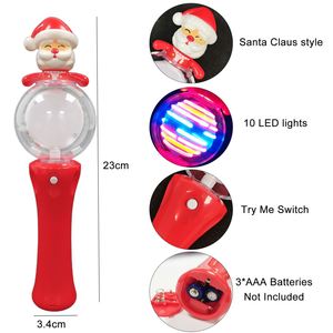 Custom Logo Christmas Promotional Gifts 3D Santa LED <b>Light</b> <b>up</b> Rotating Crystal <b>Globe</b> Snow <b>Globe</b> Toy ASTM F963 CPSIA Certified - Product Image 5