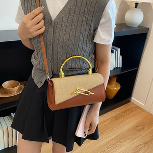 Nouveau <span class=keywords><strong>Sac</strong></span> à <span class=keywords><strong>Main</strong></span> en PU pour <span class=keywords><strong>Femme</strong></span>, Modèle Simple et Tendance 2026, <span class=keywords><strong>Sac</strong></span> Bandoulière Texturé Carré Moyen avec Sangle Unique et Fermeture, en Polyester pour Usage Quotidien - Product Image 3